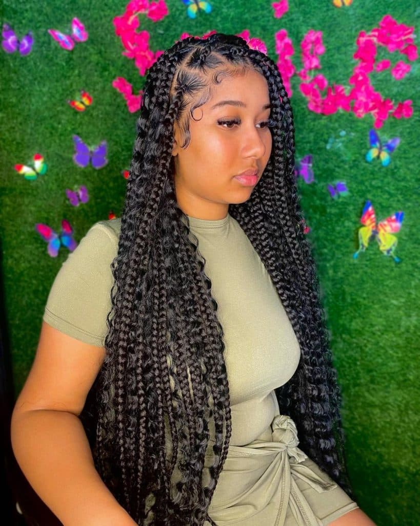 Bohemian Knotless Braids