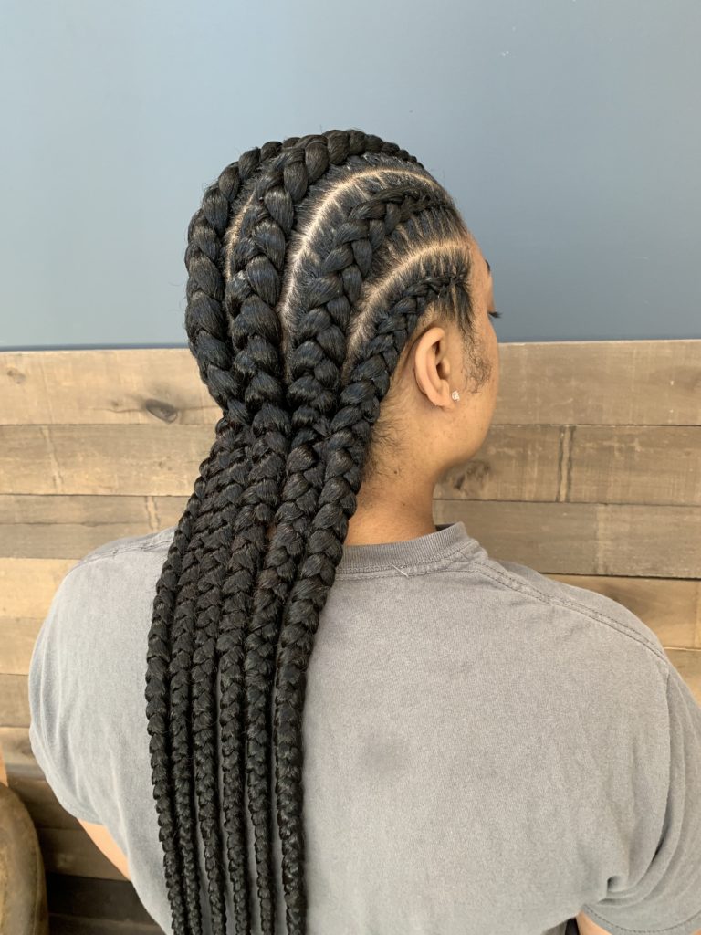 Big Cornrow Braids