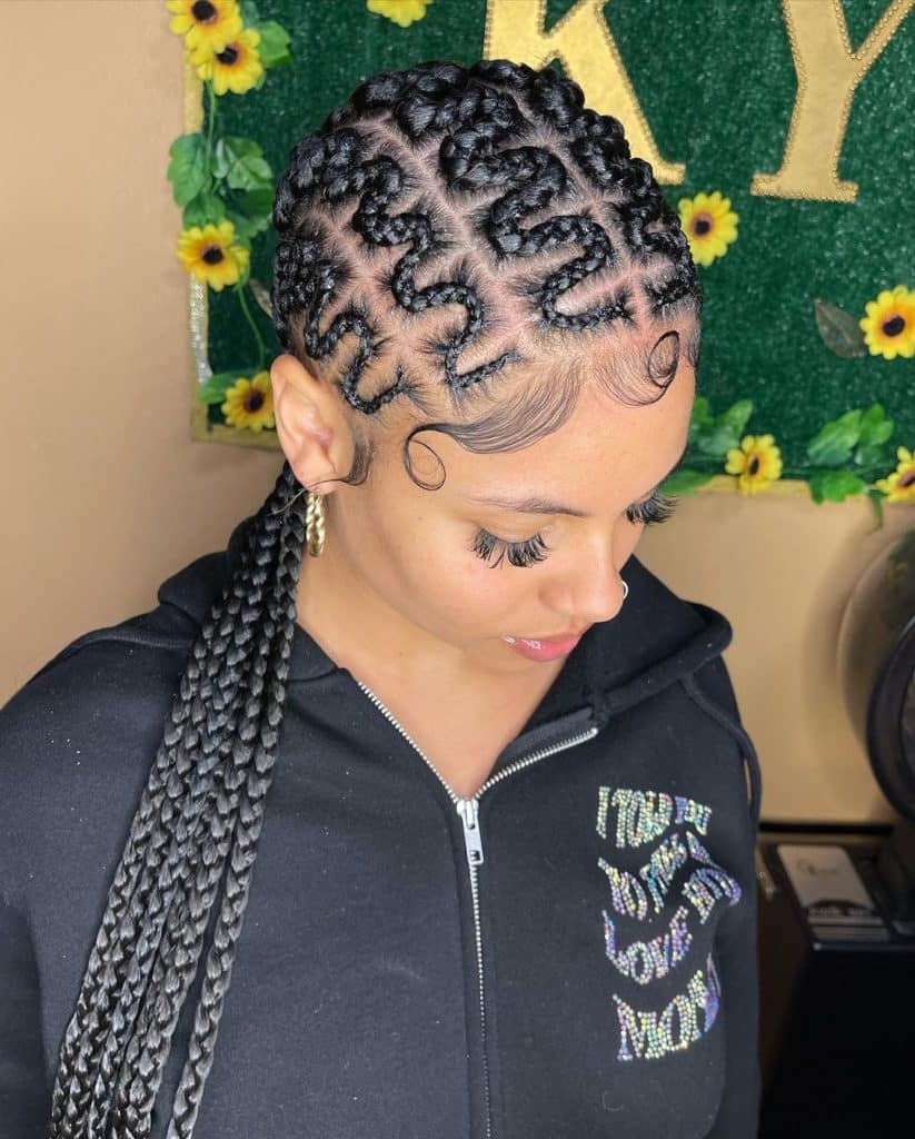 Big Zig Zag Braids