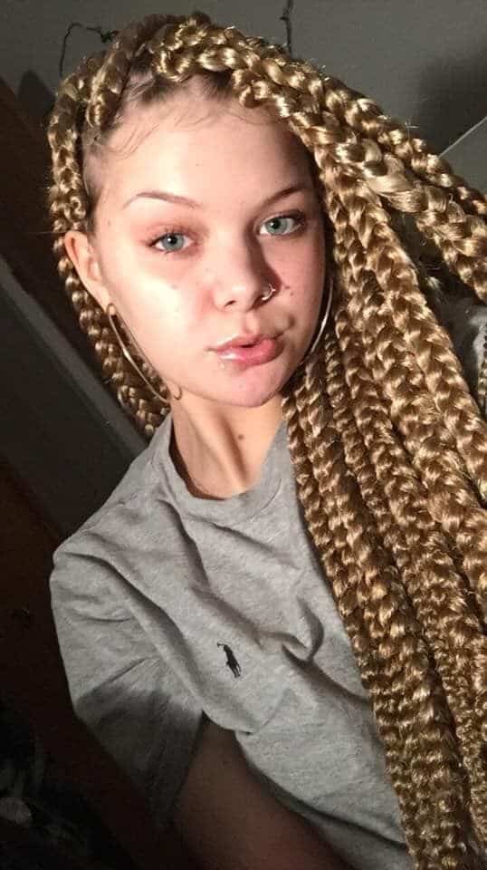 Box Braids Blonde Hair White Girl