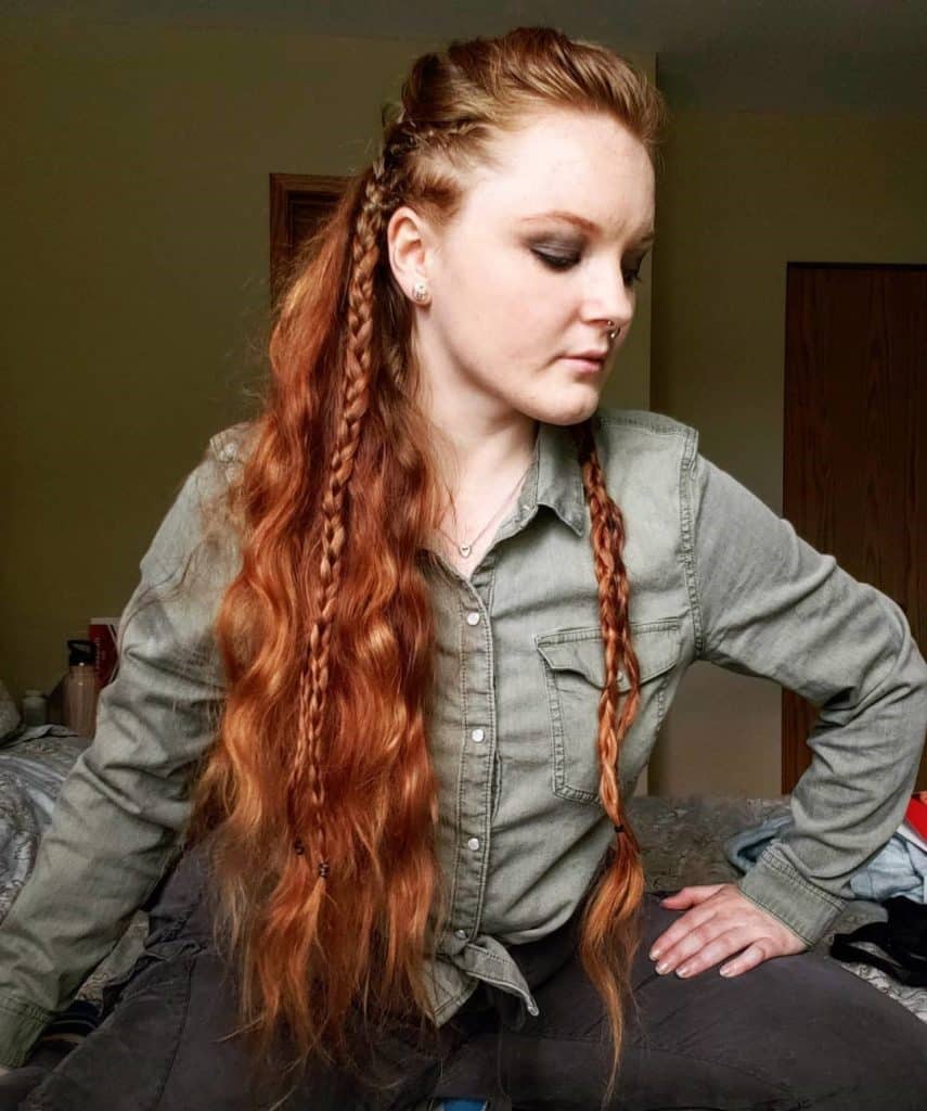 Celtic Braids on a Redhead