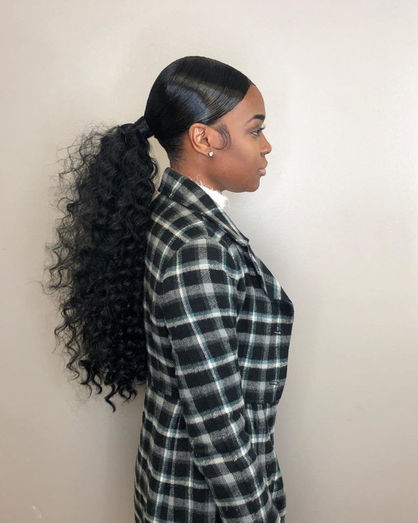 Curly Weave Ponytail