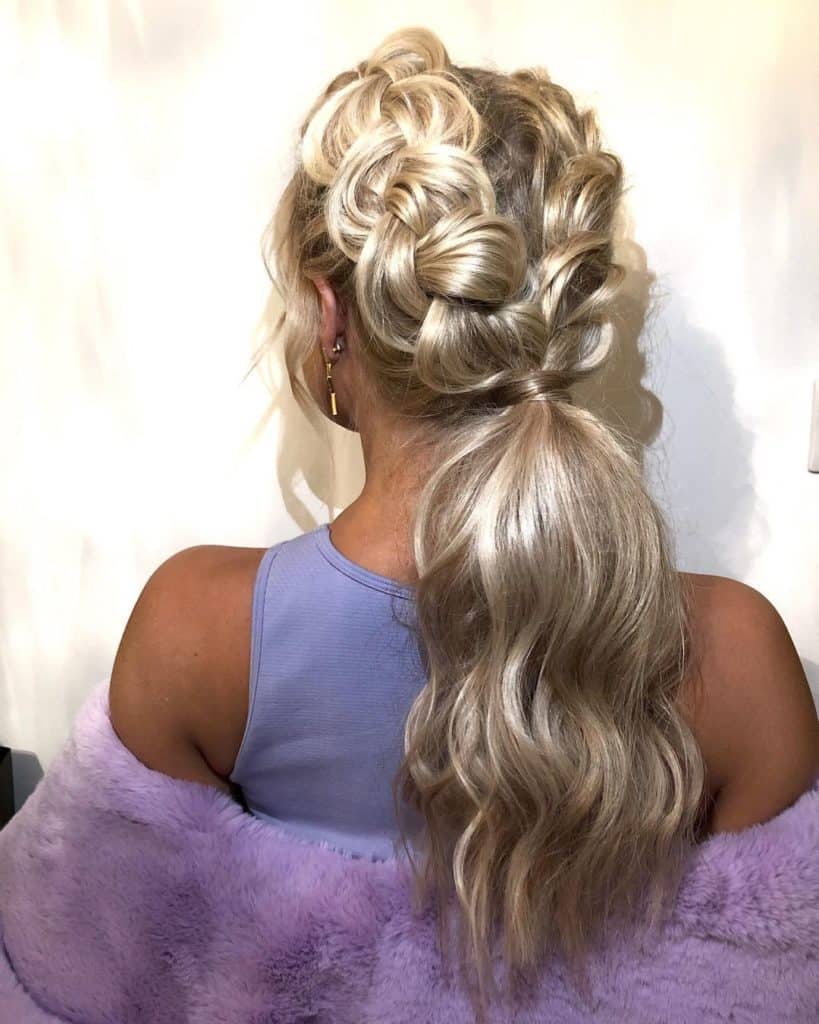 Double Dutch Braid Ponytail