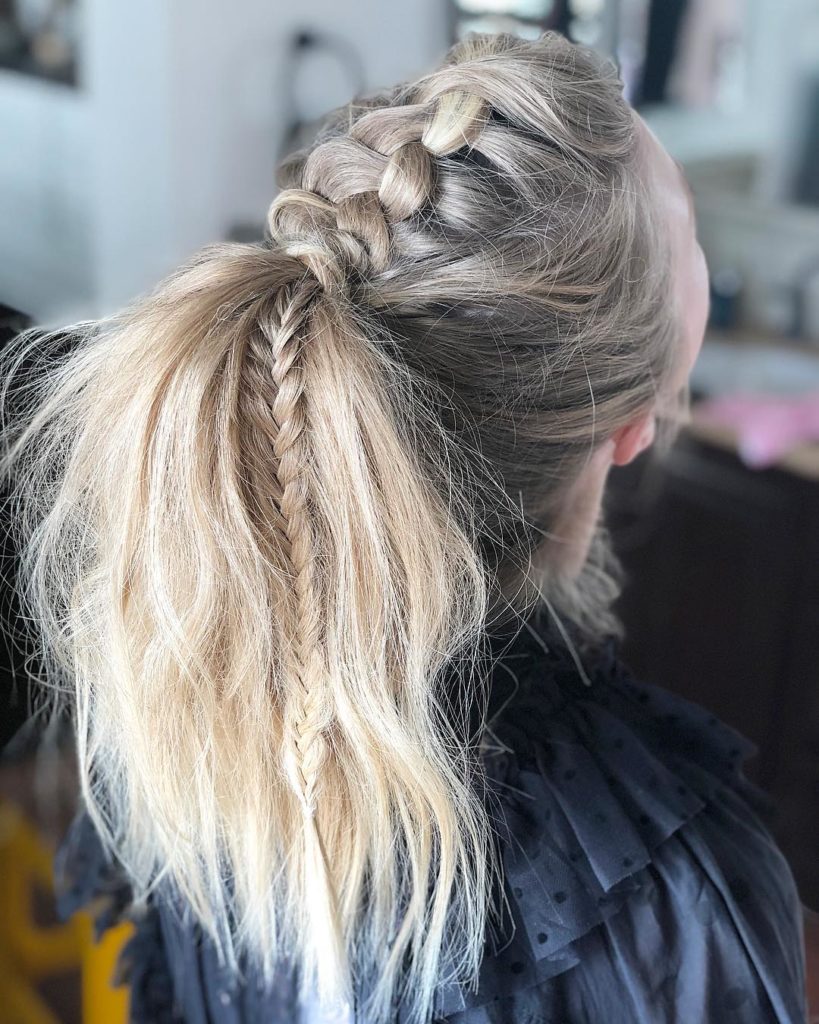 Dutch Braid Mohawk