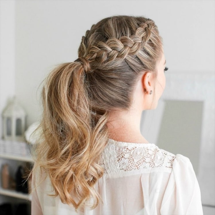 Dutch Braid Ponytail