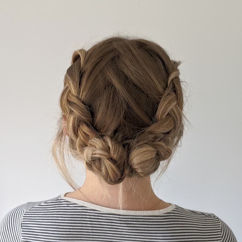 Dutch Braids Updo