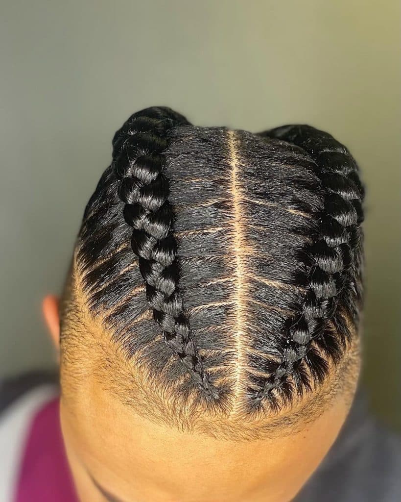 Dutch Braids for Men