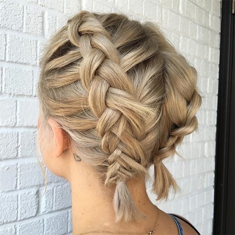 Dutch Braids on Short Hair