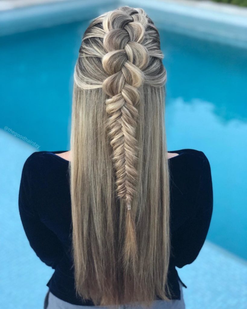 Fishtail Dutch Braids