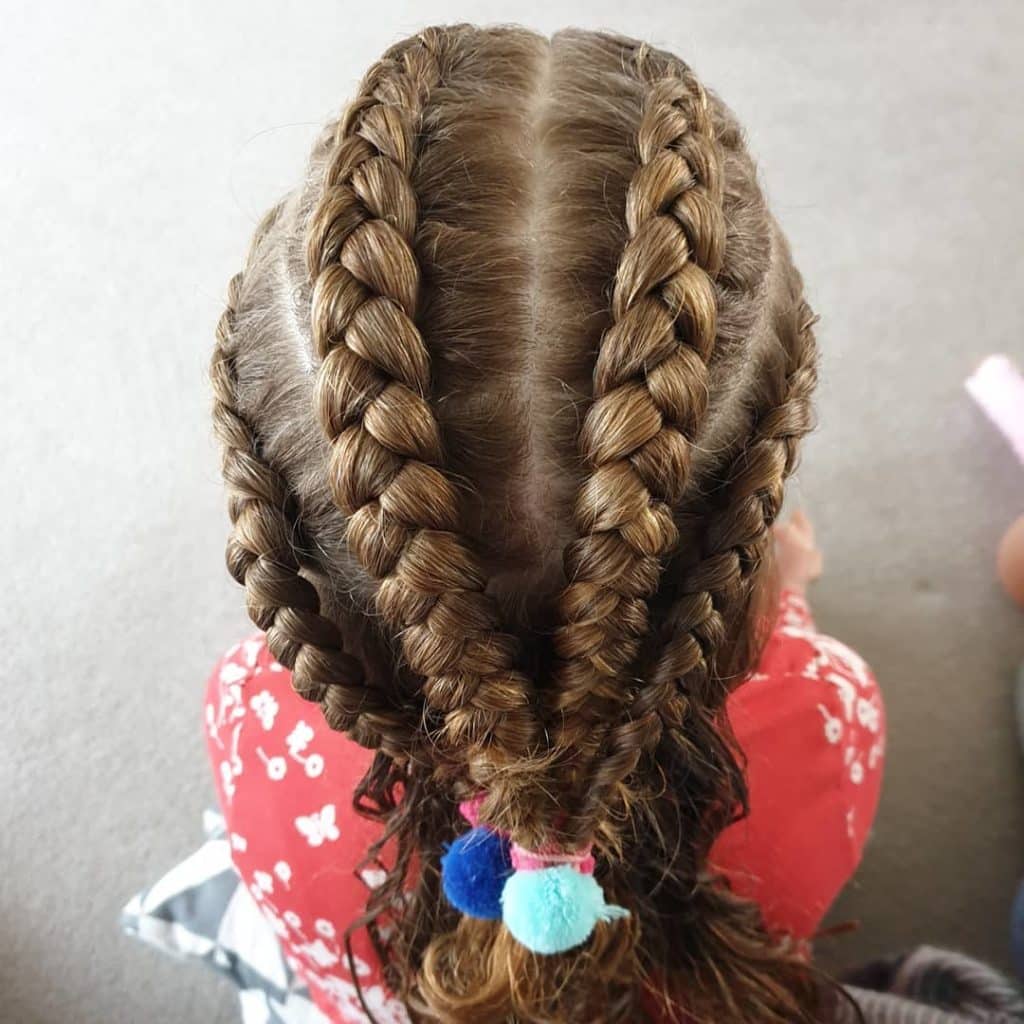 Four Dutch Braids