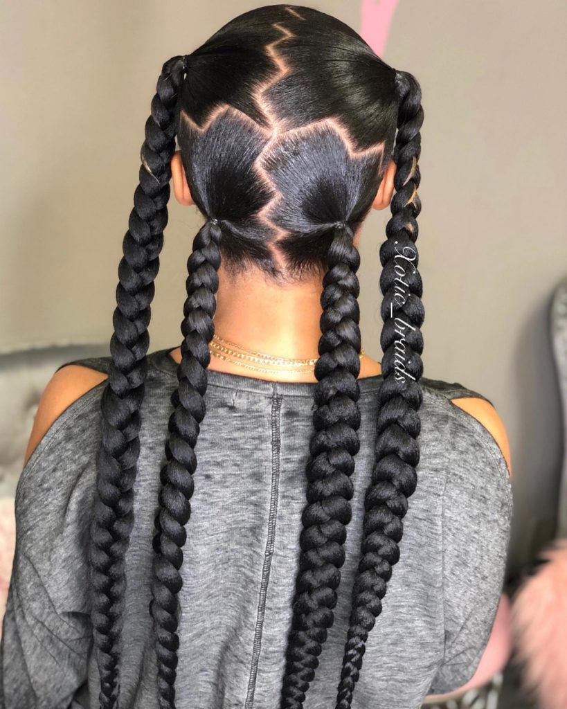 Four Jumbo Braids