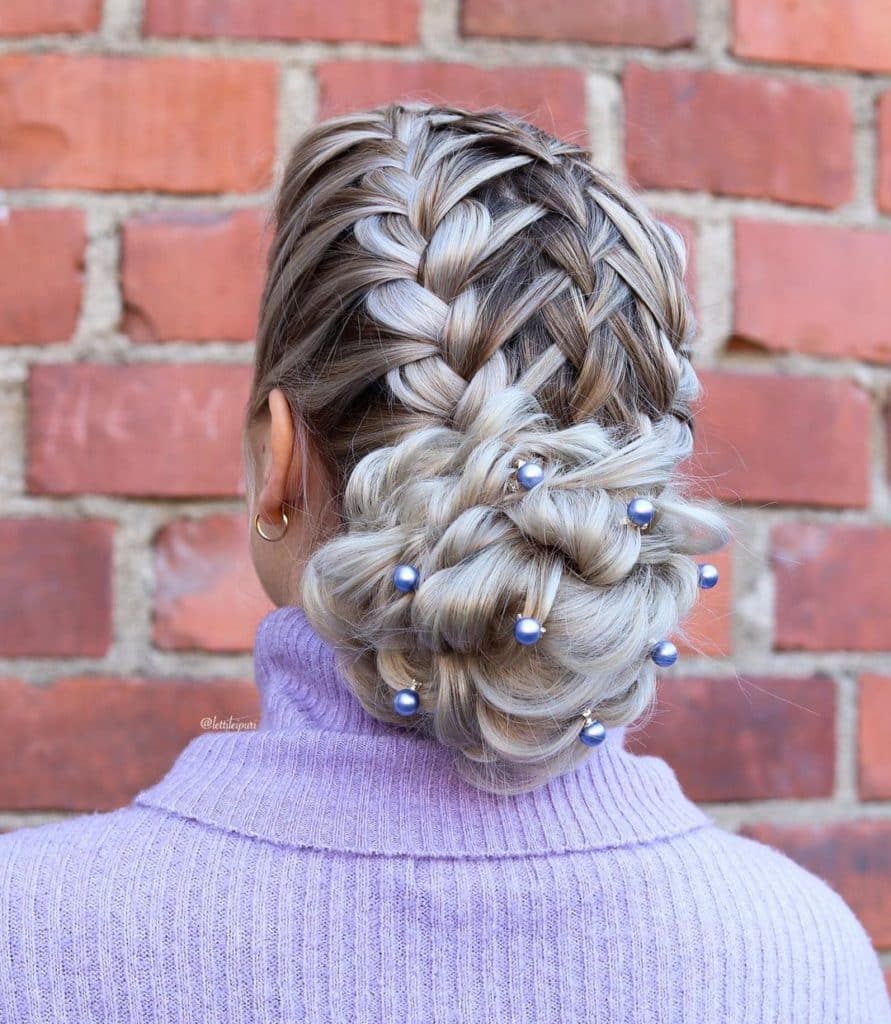 French Braid Updo