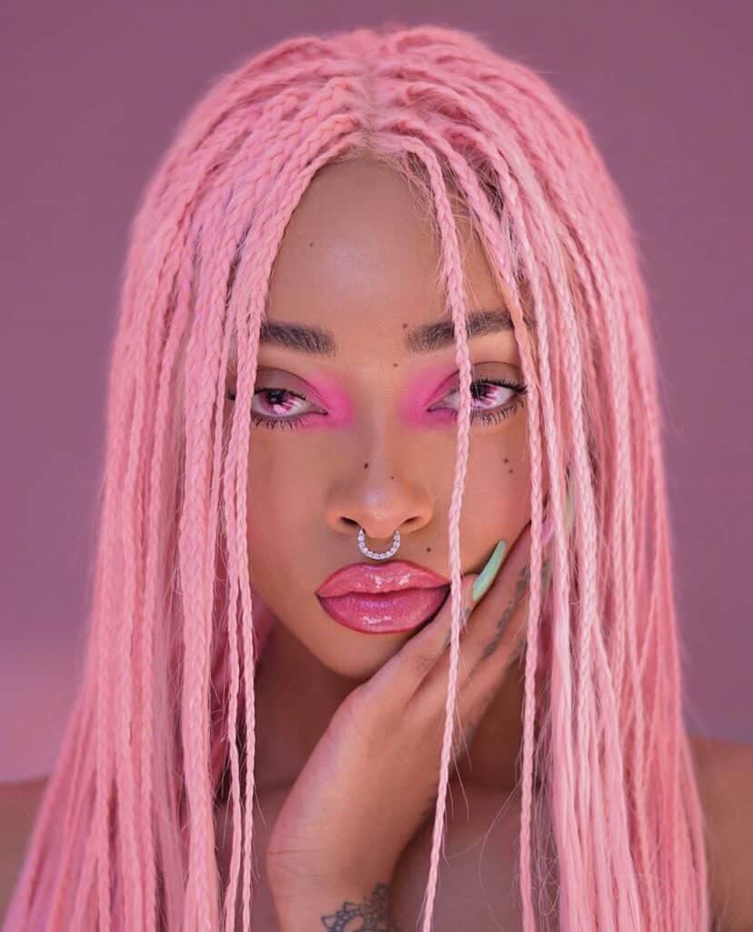 20+ Pink Braided Hairstyles That’ll Make You Blush with Delight