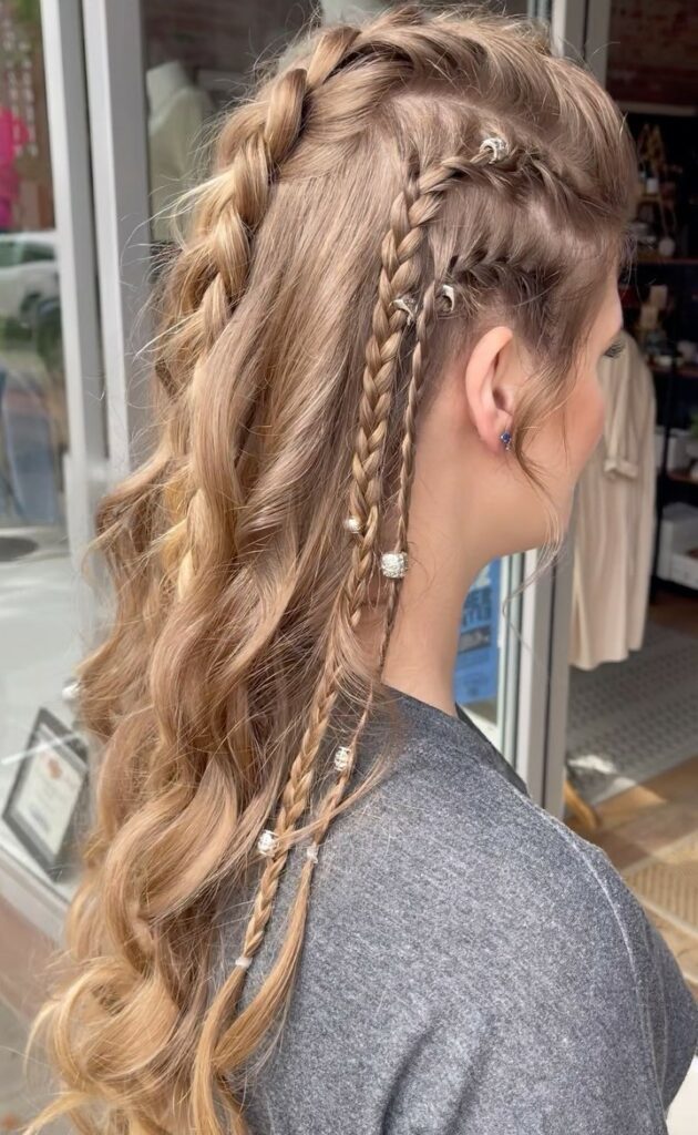 Image of Viking Faux Hawk Braid in the style of faux hawk braids