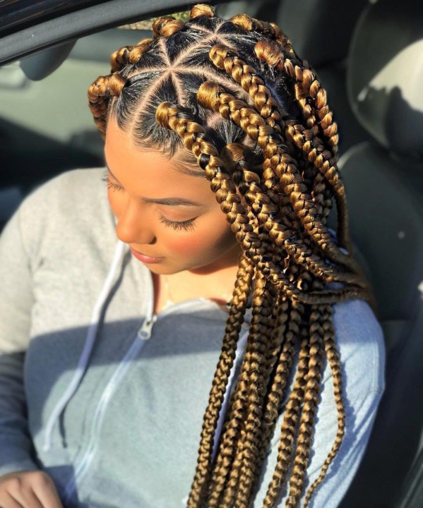 Jumbo Blonde Box Braids