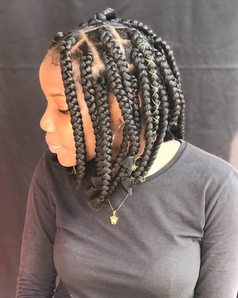 Jumbo Box Braids Bob