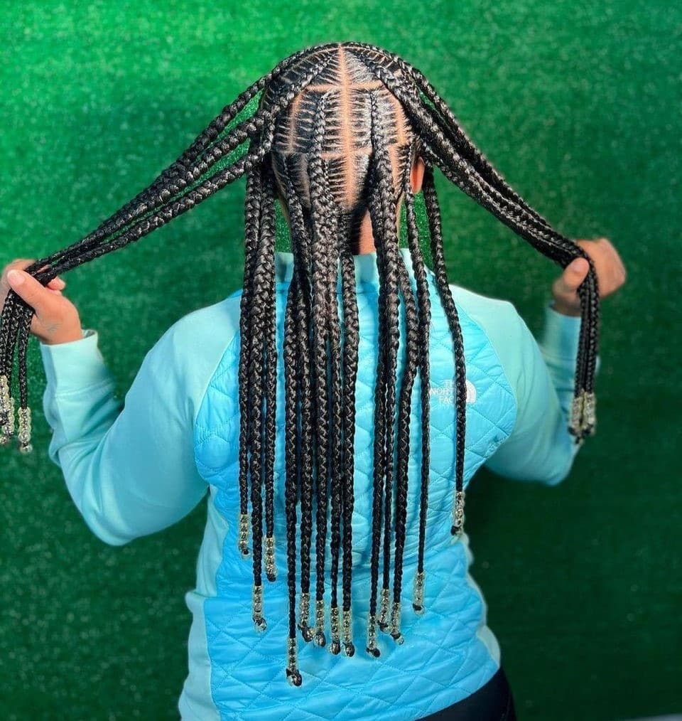 Layered Pop Smoke Braids