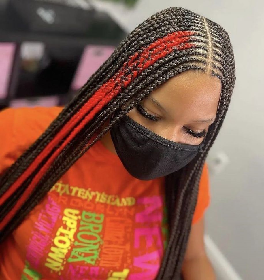 Layered Scalp Braids