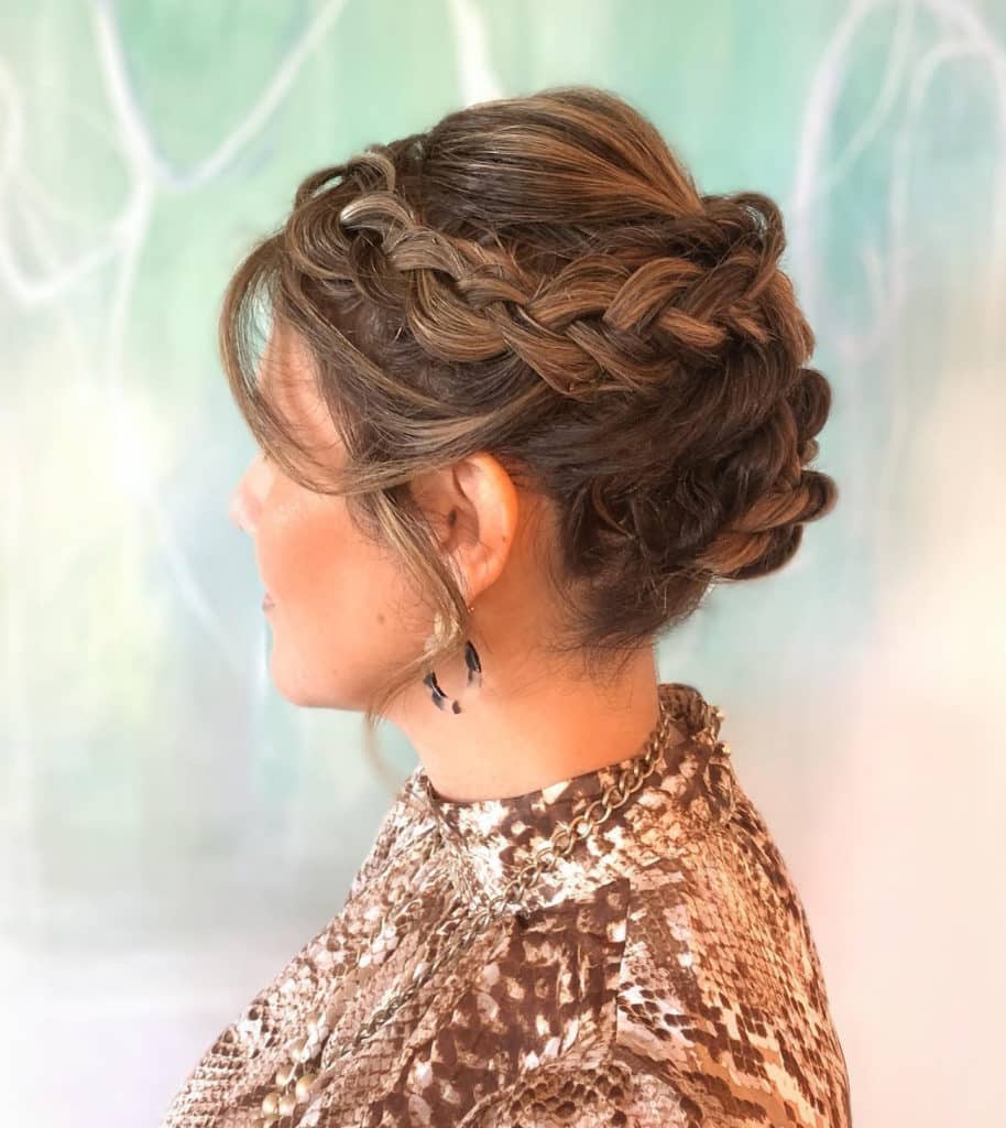 Loose Braids Updo