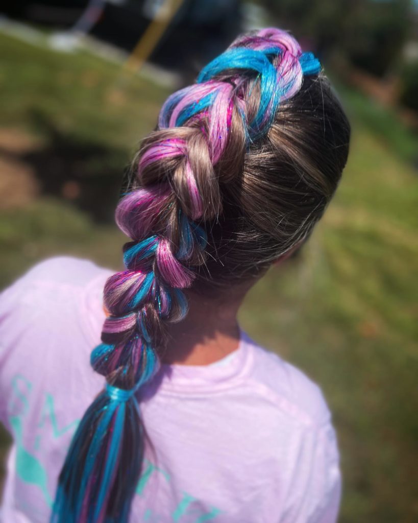 Mermaid Braids With Weave