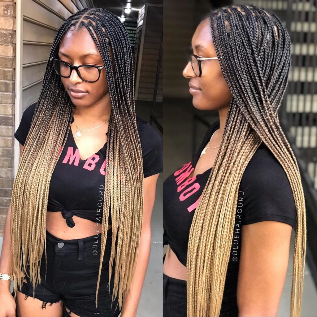 Ombre Knotless Braids