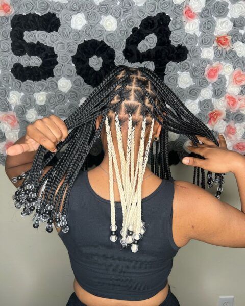 Peekaboo Braids a style for short hair