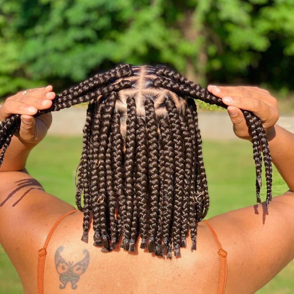 Short Jumbo Box Braids