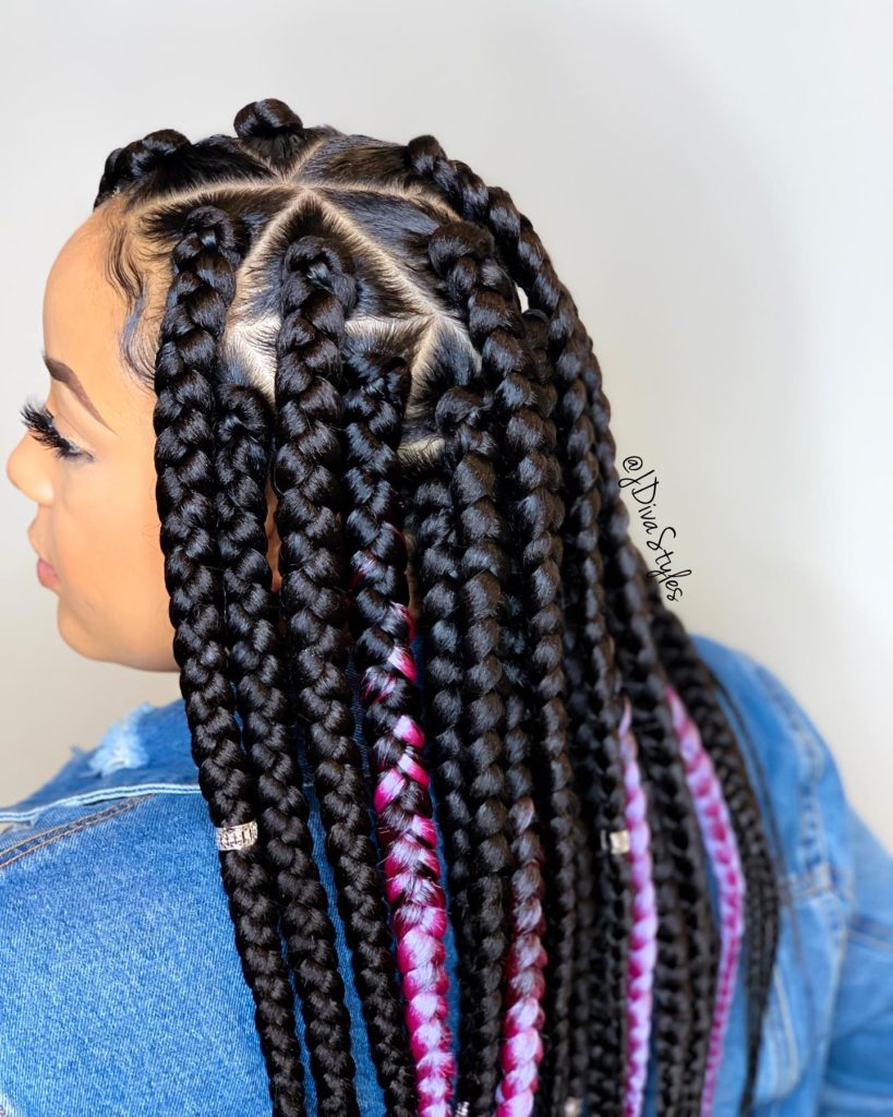 Triangle Jumbo Box Braids