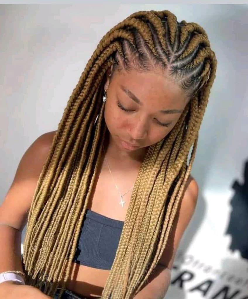 Two Layer Jumbo Tribal Braids