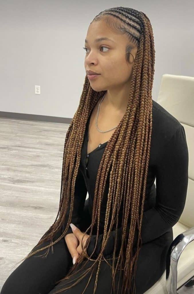 Two Layered Medium Tribal Braids