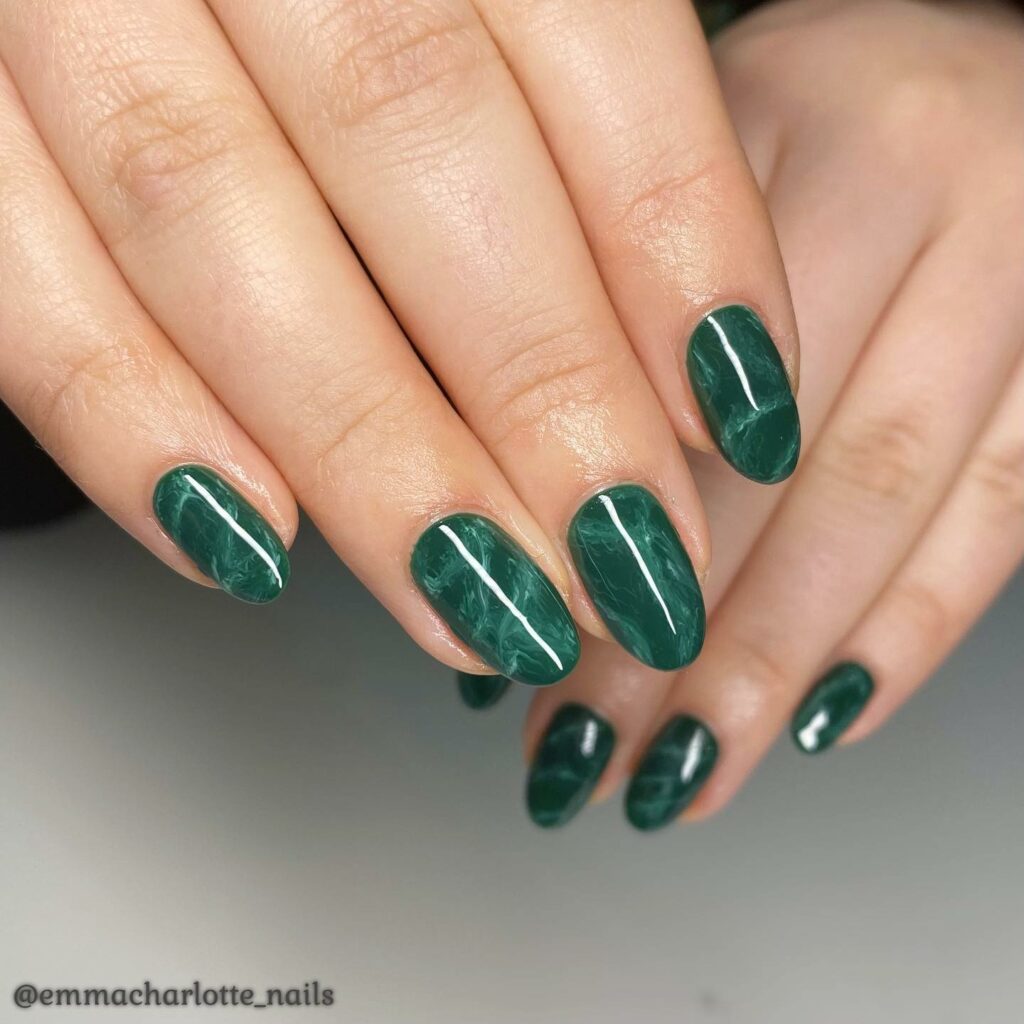 Emerald Green Nails Ideas