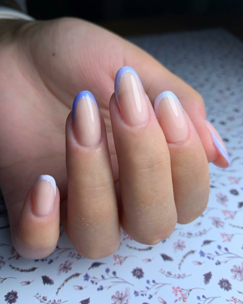 Lavender Almond Nails design ideas