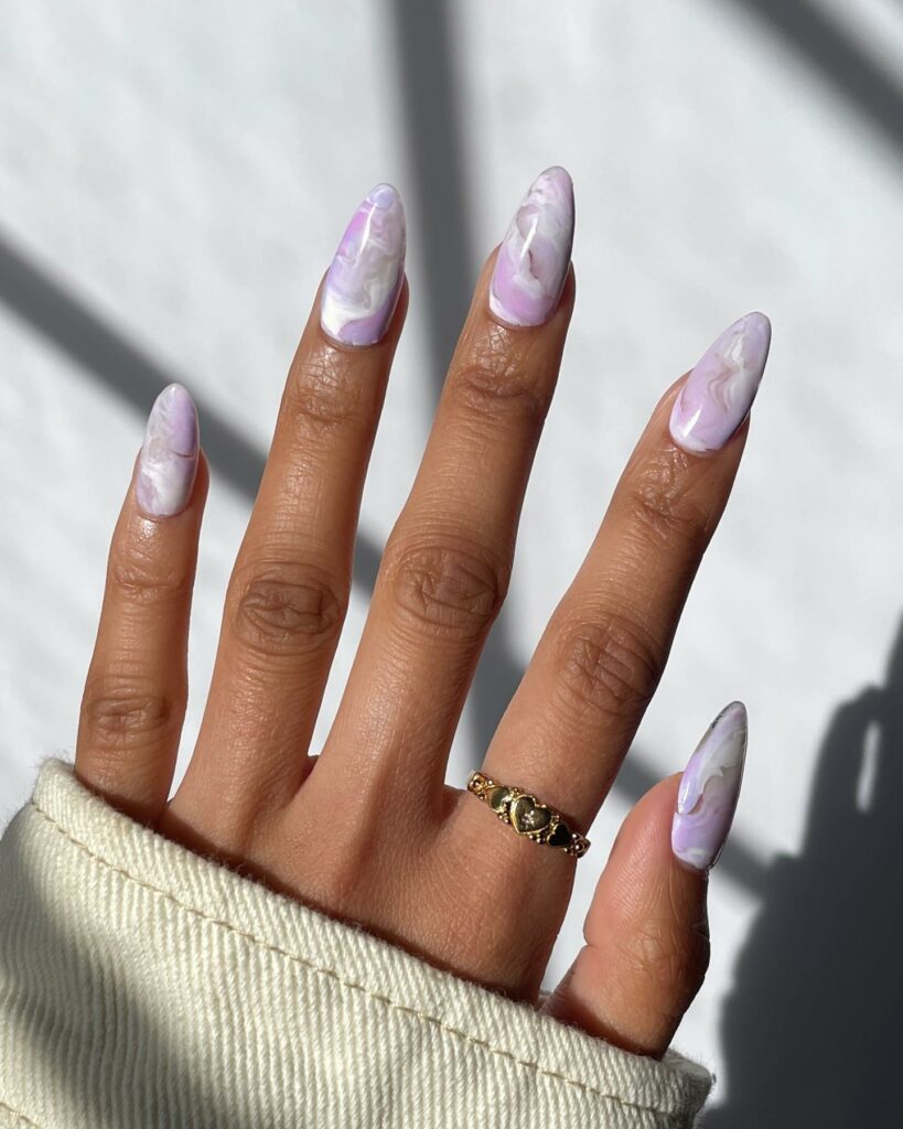 lavender nails ideas and nail designs in lavender nail polish color